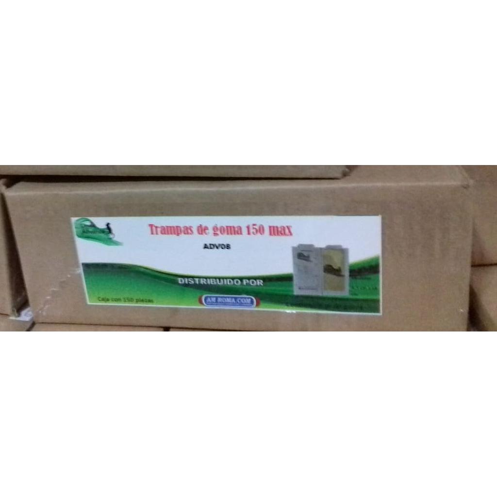 150 MAX 8GRS Cja/150 pzas. ADVANCE 9X16 CM TRAMPA PEGAMENTO INSECTOS
