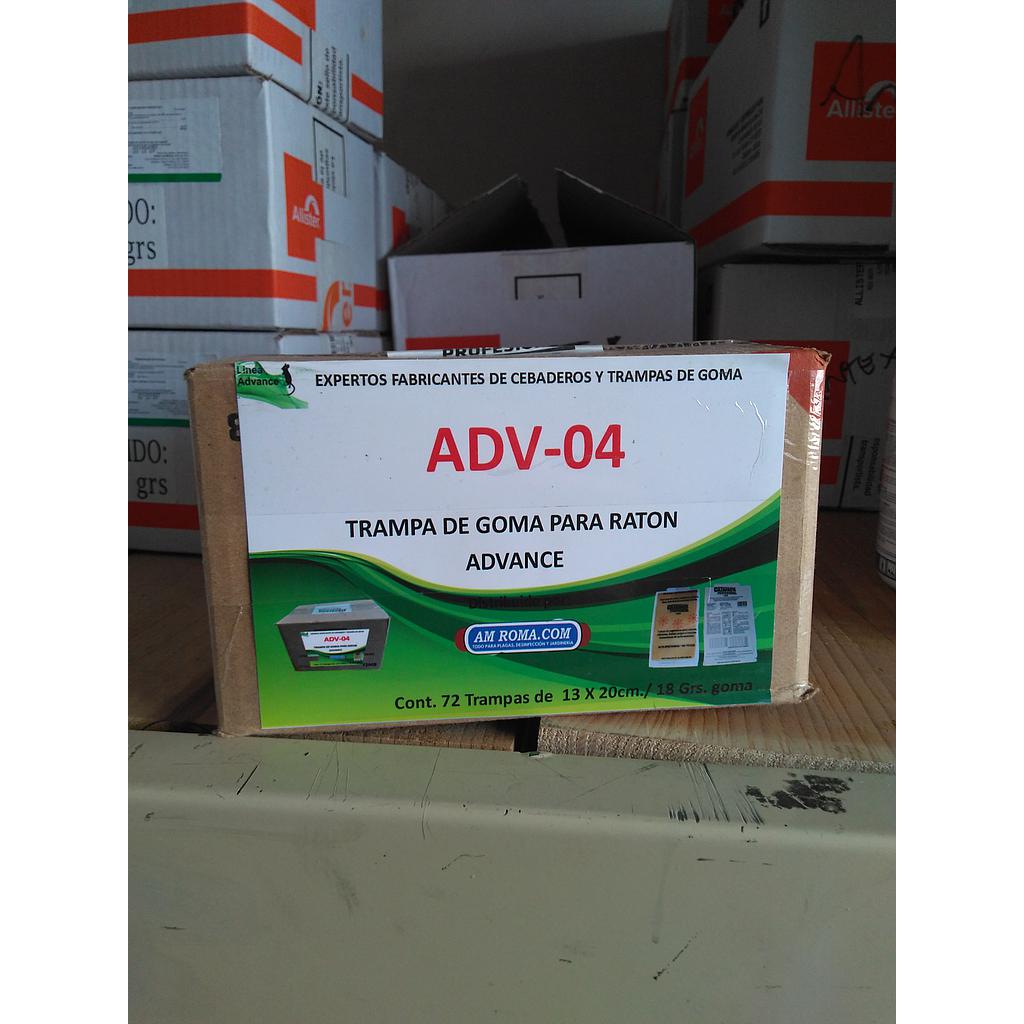72 MB ADVANCE 13X20CM/ TRAMPA PEGAMENTO RATON X CAJA
