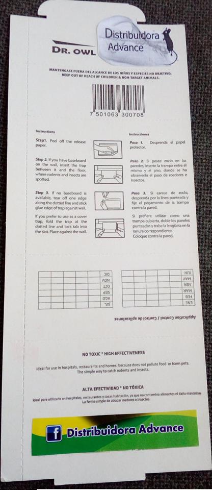 72 TC 10X25CM DR OWL TRAMPA PEGAMENTO RATON