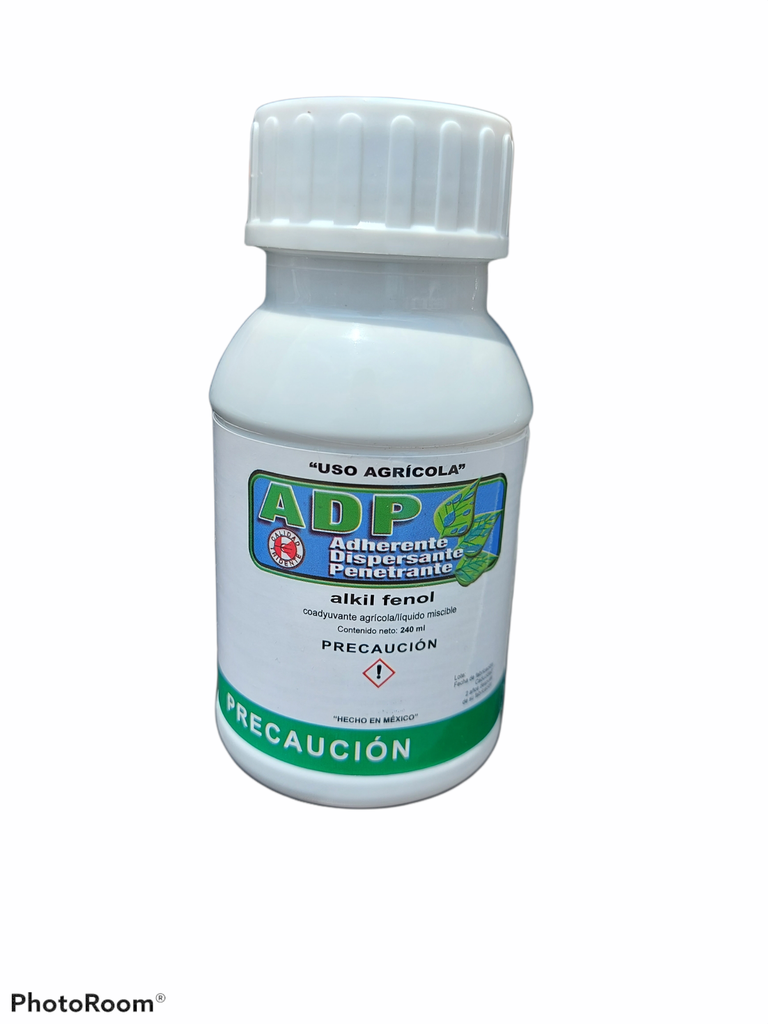 ADP 25 (COADYUVANTE/ADHERENTE) alkil fenol 25% 240 ML. USO AGRICOLA