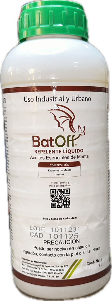 BAT OFF LIQUIDO REPELENTE MURCIELAGO 1L