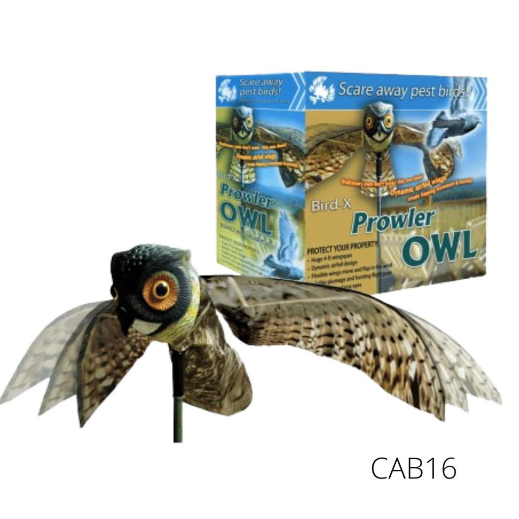 BUHO ESPANTA PAJAROS BIRD-X PROWLER OWL