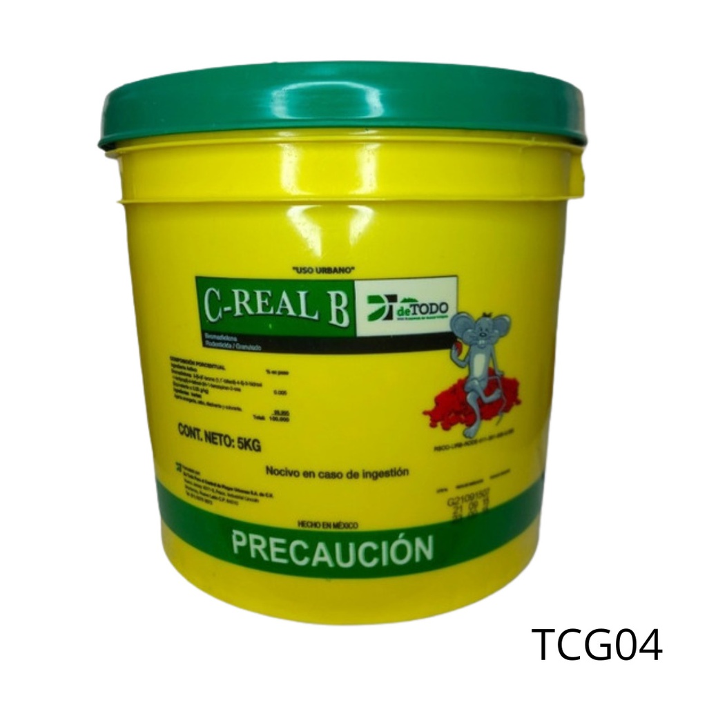 C-REAL B GRANULADO Bromadiolona cubeta 5 kg