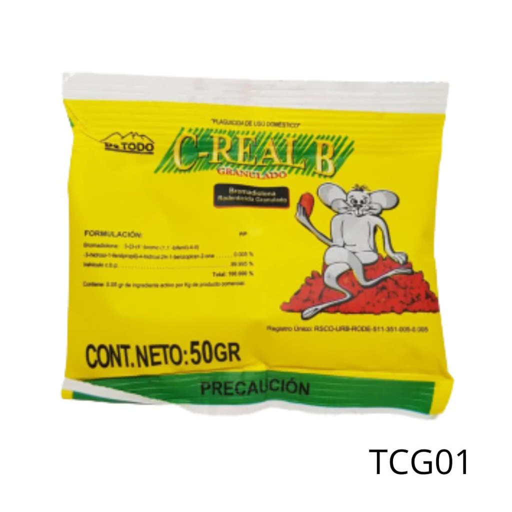 C-REAL B GRANULADO Bromadiolona 50 g