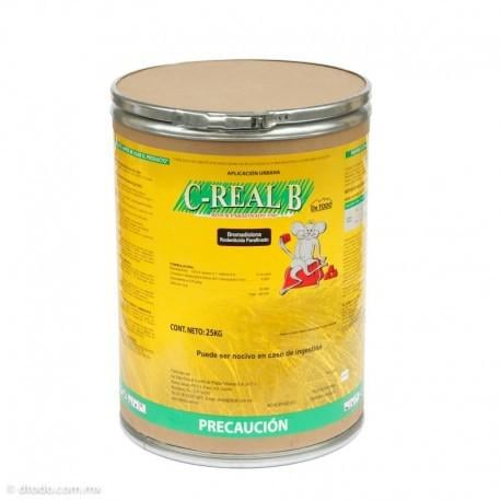 C-REAL B PARAF PERFORADO BLOCK 10 g Bromadiolona 25 kg