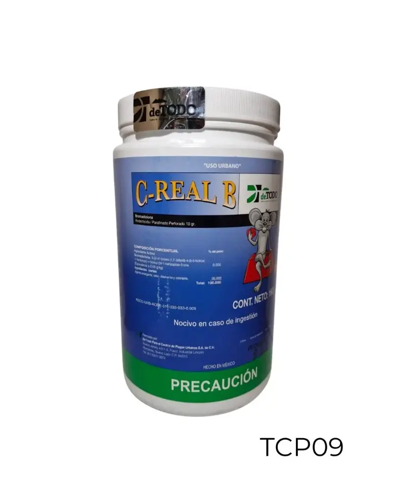 C-REAL B PARAF. PERFORADO BLOCK 10 g Bromadiolona 1 kg