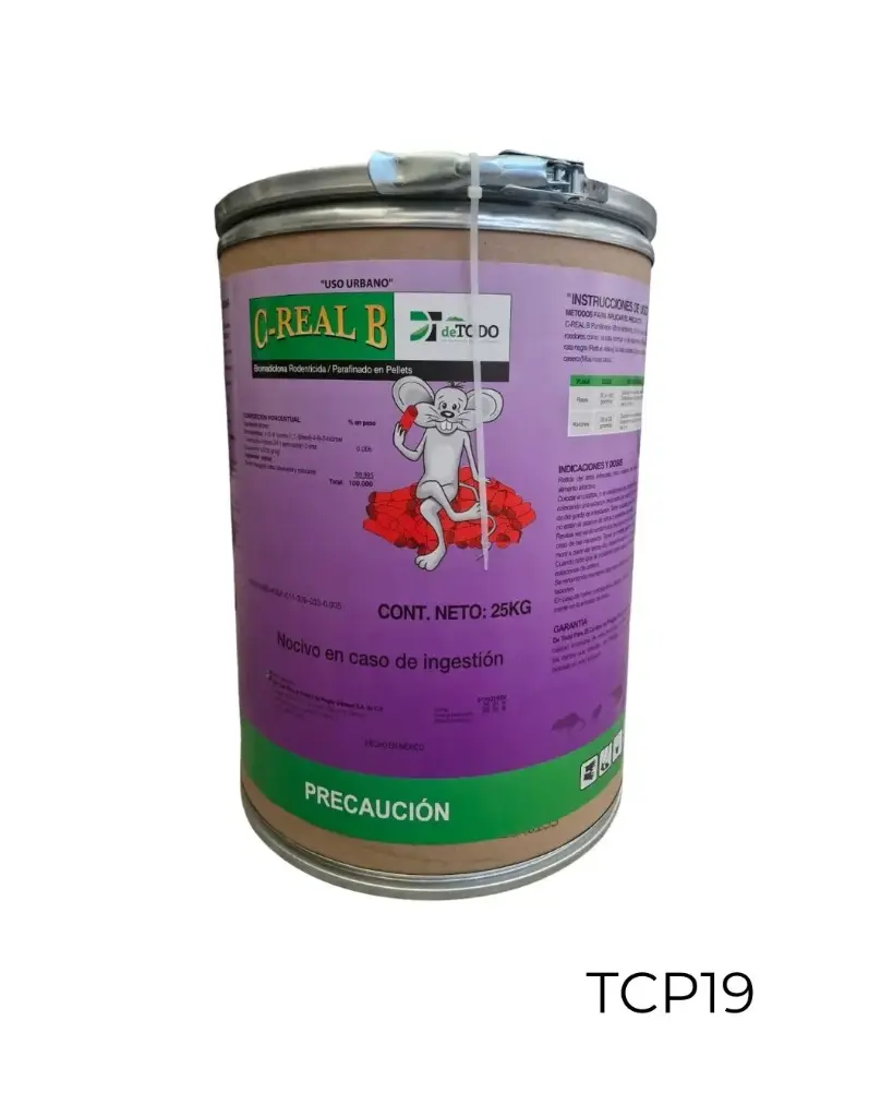 C-REAL B PELLETS Bromadiolona 25 kg