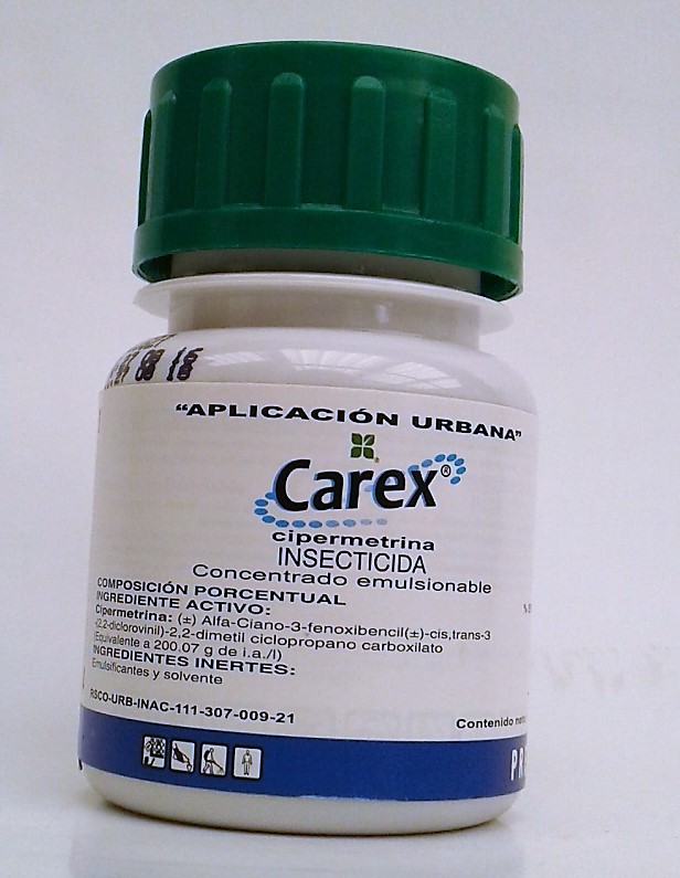 CAREX PLUS CIPERMETRINA 21% 100ML. USO AGRICOLA