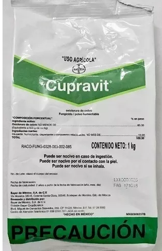 CUPRAVIT Oxicloruro de cobre 85% kg USO AGRICOLA
