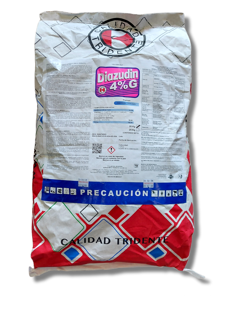 DIAZUDIN Diazinon 4% 20 kg USO AGRICOLA