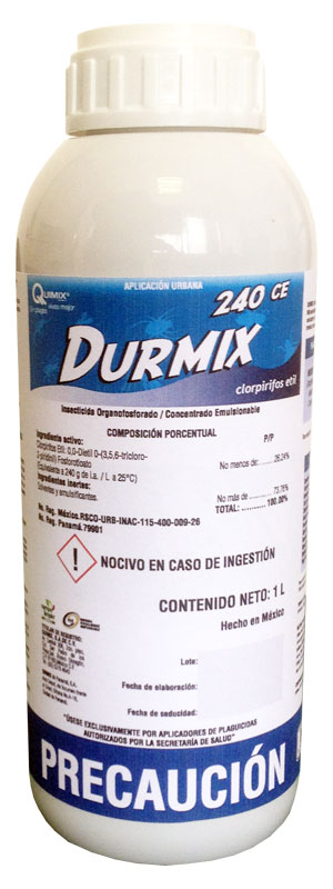 DURMIX 240 CE Clorpirifos etil 26.24% 1 L