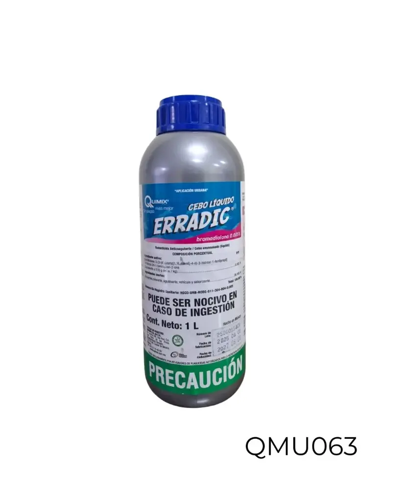 ERRADIC CEBO LIQUIDO Bromadiolona 0.005% 1 L