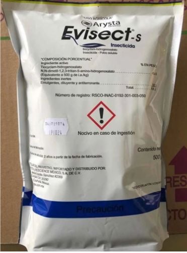 EVISECT Tiocyclam hidrogenoxalato 49.5% 500 g USO AGRICOLA