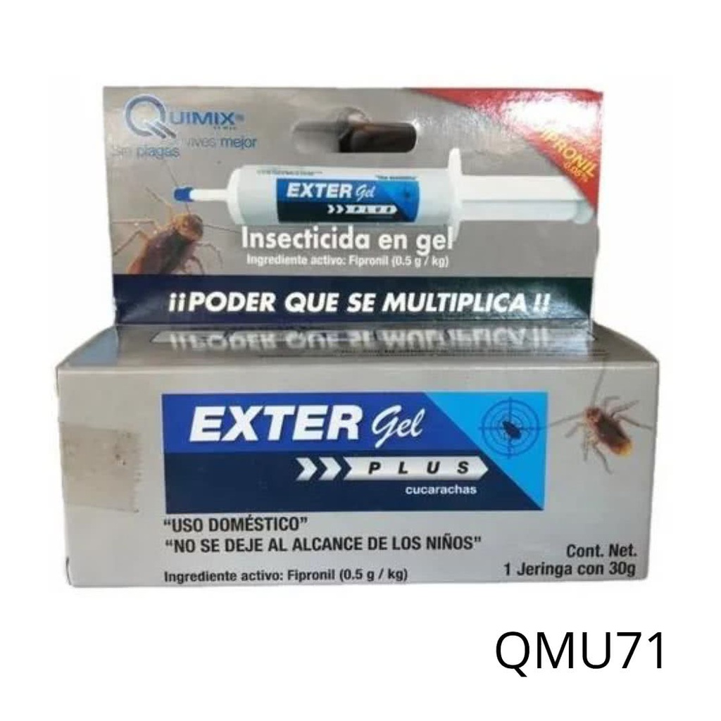 EXTERGEL PLUS CUCARACHAS Fipronil 0.05% 30 g