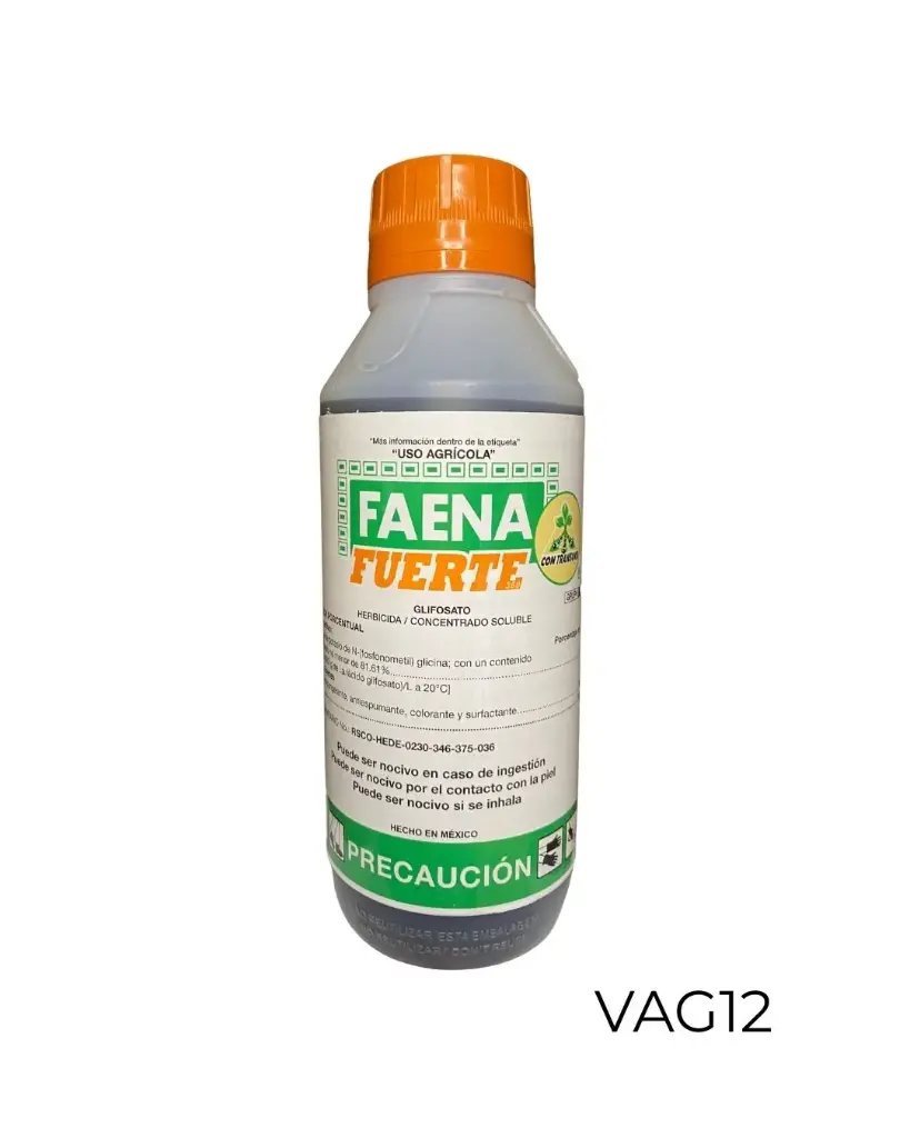 FAENA FUERTE Glifosato 35.6% 1 L USO AGRICOLA
