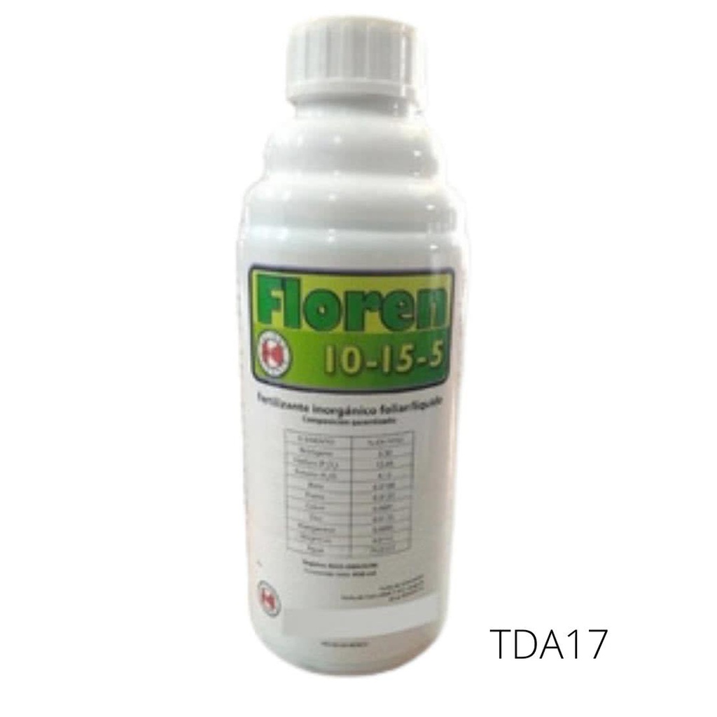 FLOREN 10-15-5 Fertilizante foliar 950 ml USO AGRICOLA