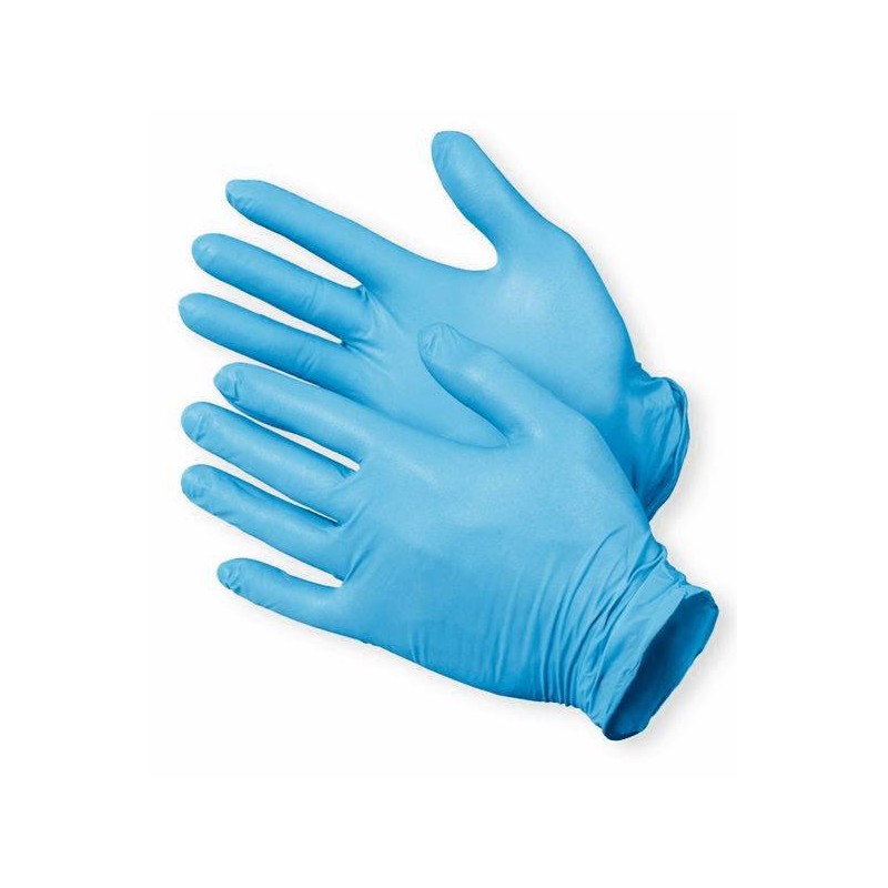 GUANTES DE NITRILO AZUL