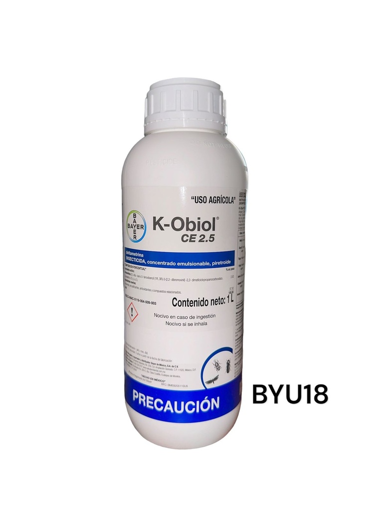 K-OBIOL Deltametrina 2.5% + BP 1 L USO AGRICOLA