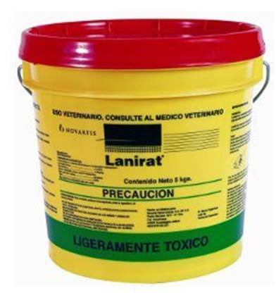 LANIRAT BLOCK DE 28 GR BROMADIOLONA 5 KG USO AGRICOLA