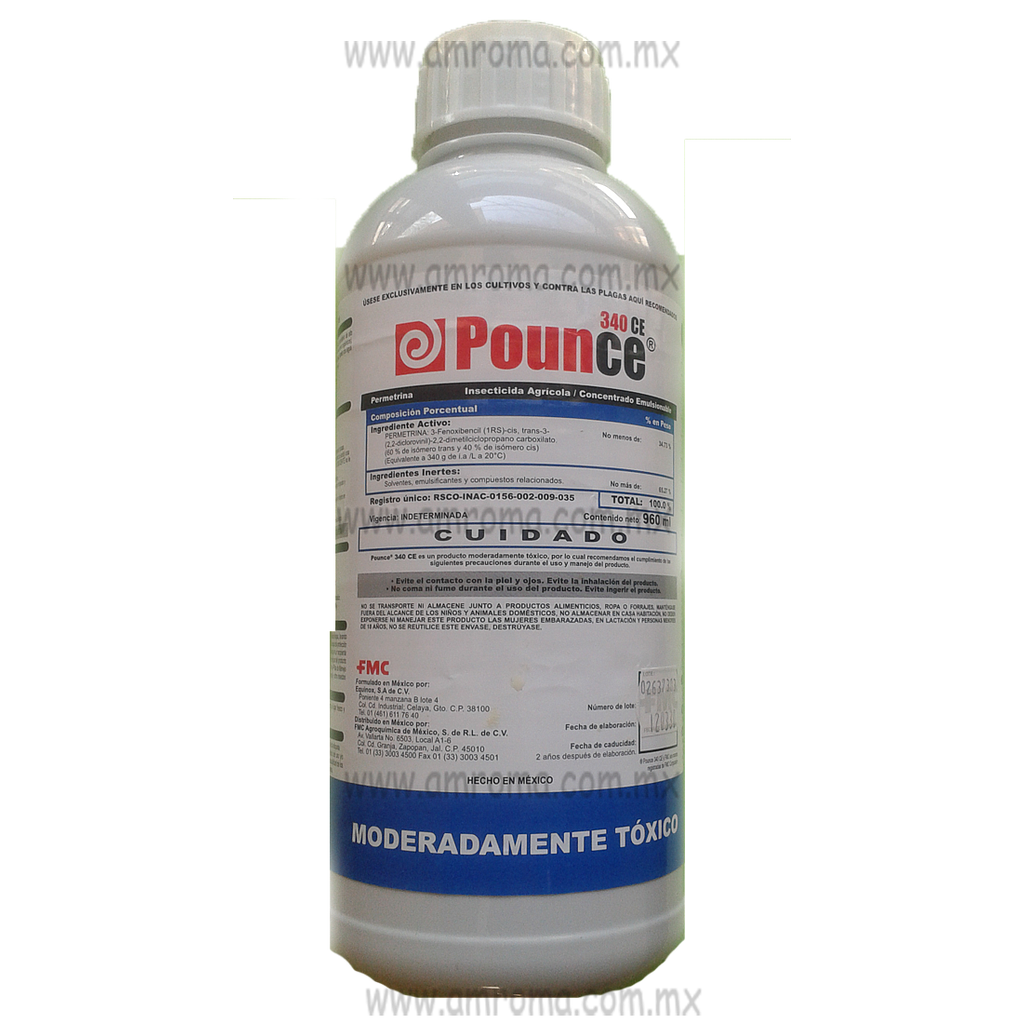POUNCE 340 CE Permetrina 34.73% 960 ml USO AGRICOLA