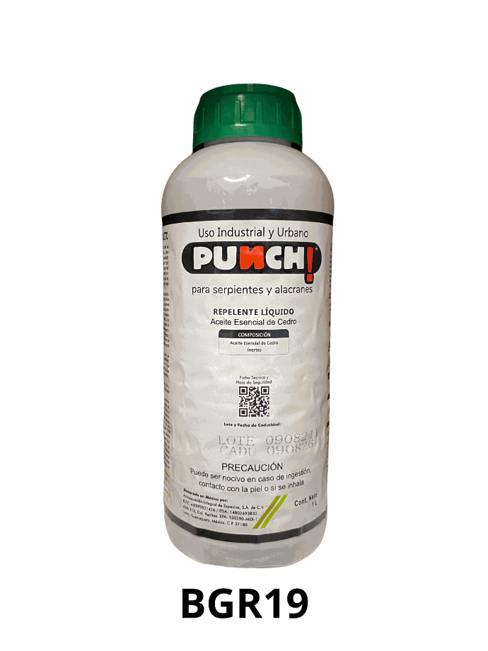 Punch Repelente Orgánico P/serpientes Víboras Alacranes 1 Lt