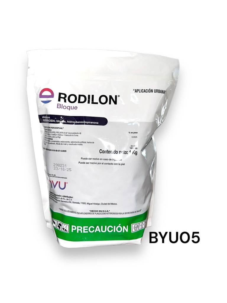 RODILON BLOQUE Difetialona 0.0025% kg