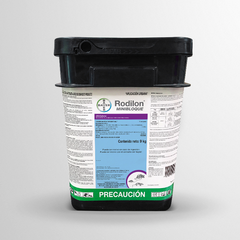 RODILON MINIBLOQUE AGRÍCOLA Difetialona 0.0025% 9 kg