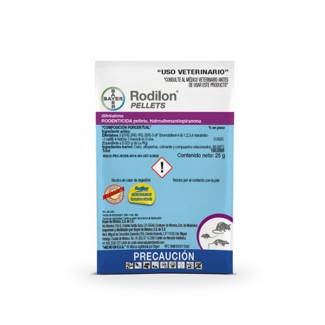 RODILON PELLETS Difetialona 0.0025% 25 g