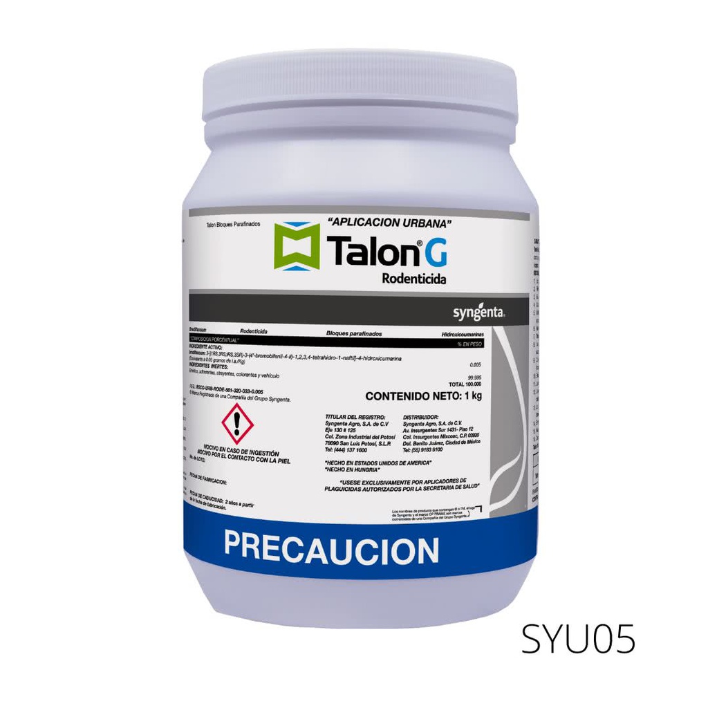 TALON G BLOQUE  PARAFINADO Brodifacoum 0.5% 1kg
