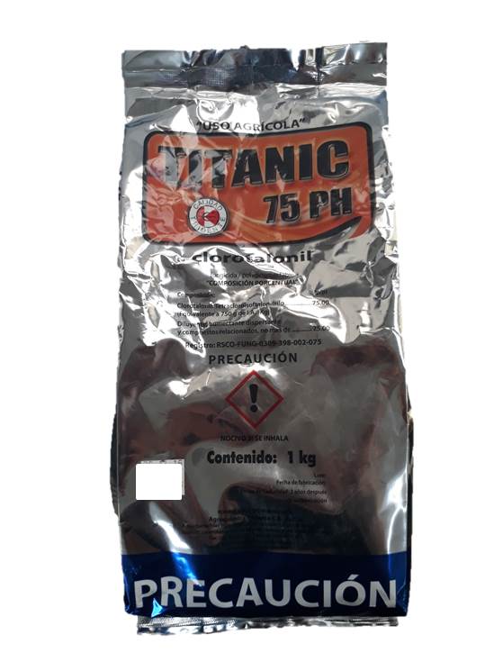 TITANIC 75 PH Clorotalonil 75% 1 kg USO AGRICOLA