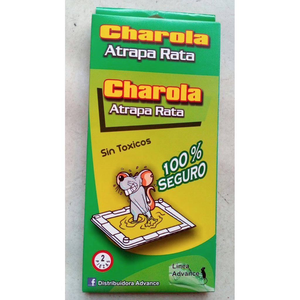 Trampa de pegamento tipo charola para rata 1 par Advance