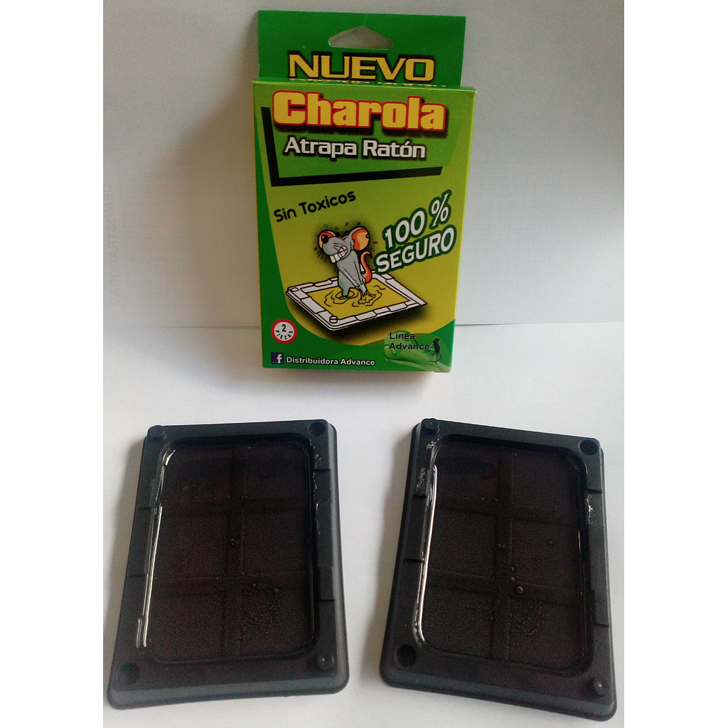 Trampa de pegamento tipo charola para raton 1 par Advance