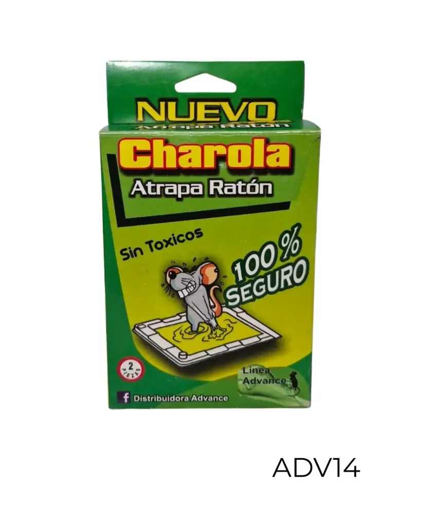 Trampa de pegamento tipo charola para raton 1 par Advance