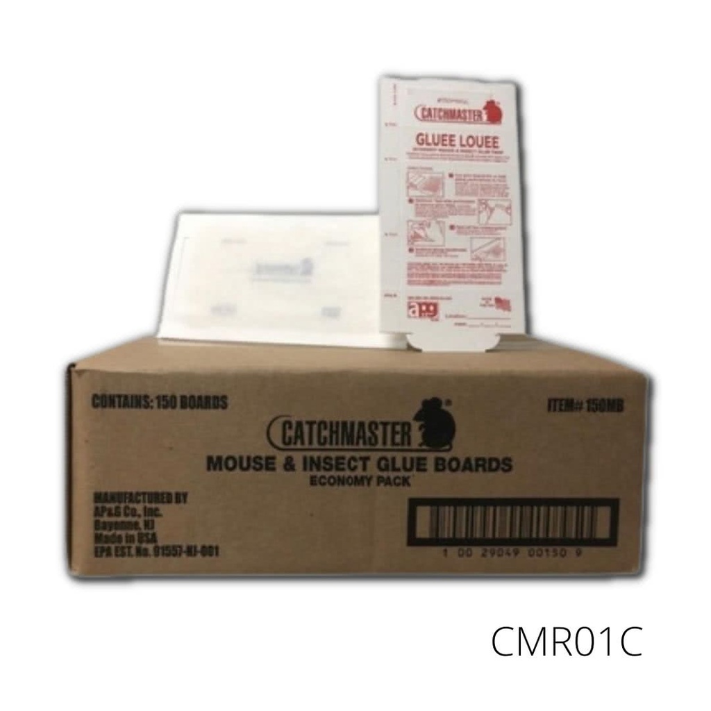 Caja de trampas de pegamento para roedores e insectos 150-MB Catchmaster 17x9 150 pzas