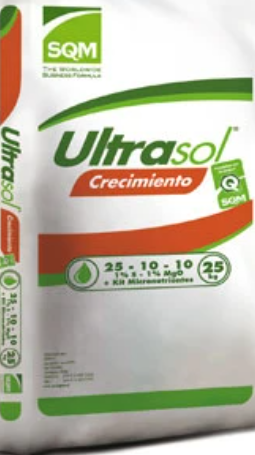 ULTRASOL  25-10-10  SACO 25KG.