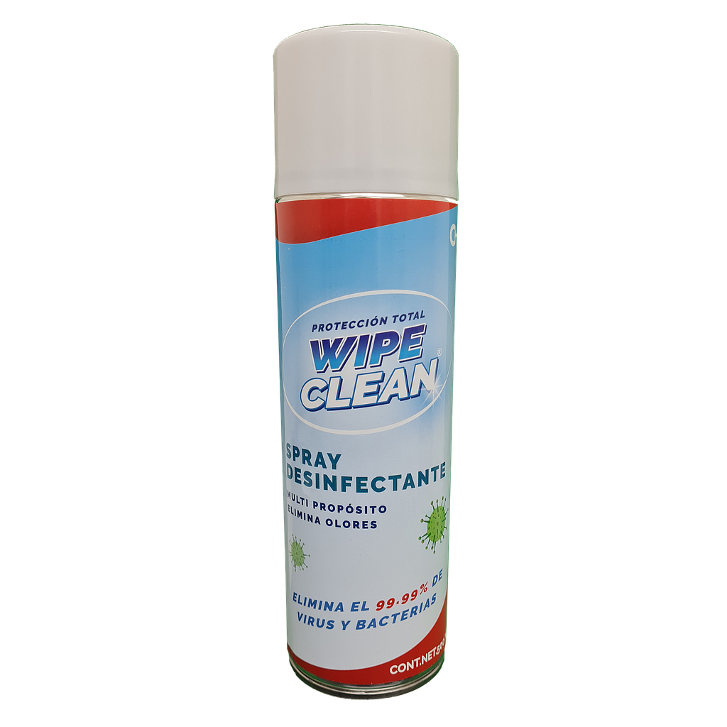 WIPE CLEAN SPRAY DESINFECTANTE EN AEROSOL DE 500 ML