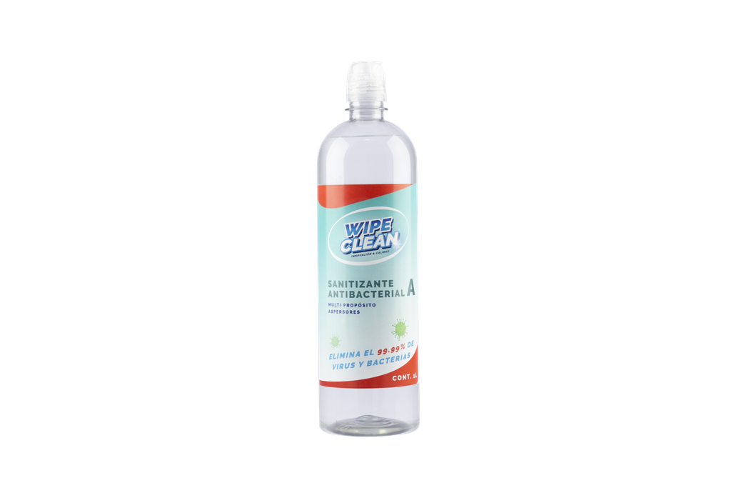 Wipe Clean Sanitizante para Aspersores Botella 1 LT