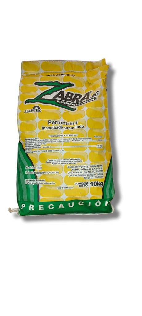 ZABRA Permetrina 0.8 g 10 kg USO AGRICOLA