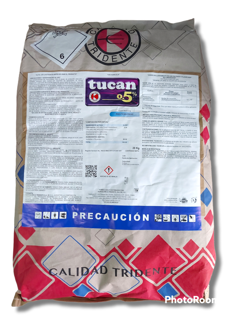 Tucan 5 Cipermetrina Saco 20 Kg USO AGRICOLA