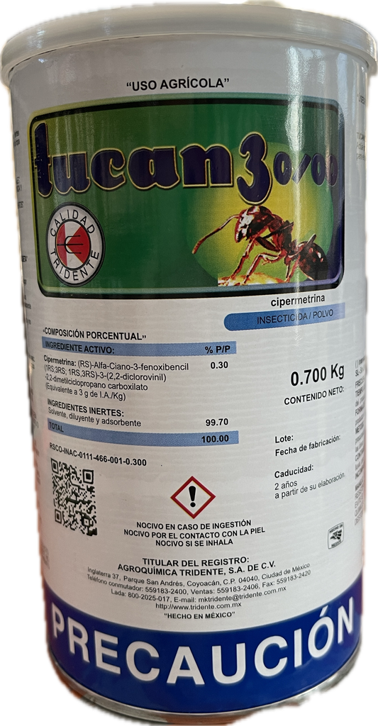 TUCAN 3 Cipermetrina 3% Bote 700 grs