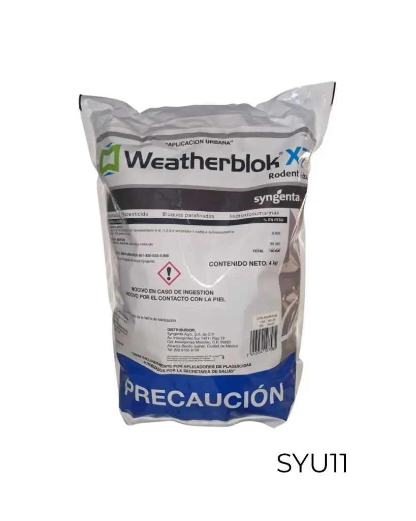 Weatherblok Brodifacoum 0.005% 4 kg