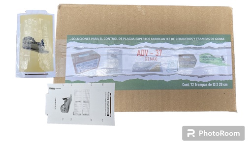 [ADV37C] Caja de trampas de pegamento para raton 72-MAX Advance 13x20 72 pzas