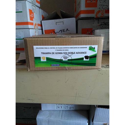 [ADV05C] Caja de Trampas de pegamento para insectos voladores 924 Doble PLATA Advance 23x41 125 pzas