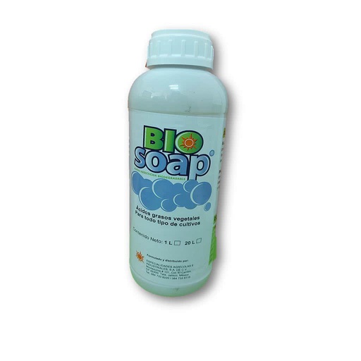 [VAG190] BIOSOAP 1 LT JABON POTASICO ÁCIDOS GRASOS VEGETALES USO AGRICOLA
