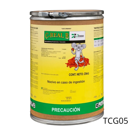 [TCG05] C-REAL B GRANULADO Bromadiolona 25 kg