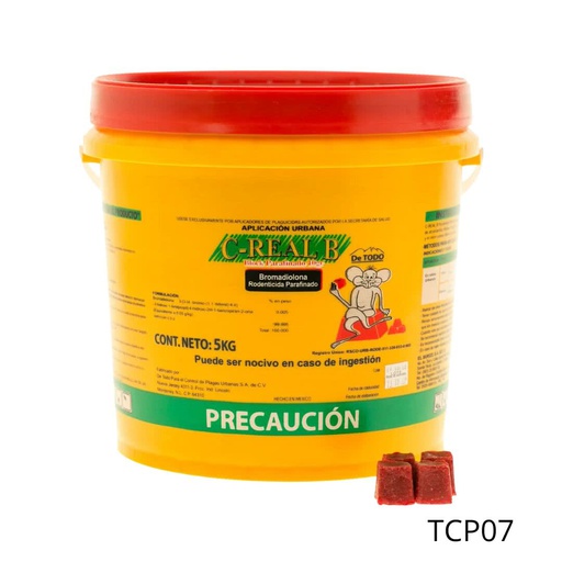 [TCP07] C-REAL B PARAFINADO BLOCK 10 g Bromadiolona 5 kg