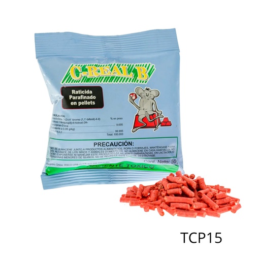 [TCP15] C-REAL B PELLETS Bromadiolona 50 g