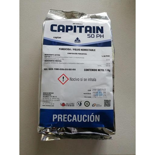 [VLS06] CAPITAIN MICRO 50 Captan 50% micronizado bolsa 1 kg USO AGRICOLA