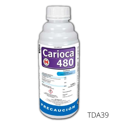 [TDA39] CARIOCA 480 Clorpirifos etil 44.44% 940 ml USO AGRICOLA