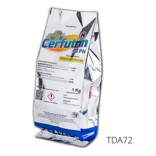 [TDA72] CERFUTRIN 70 P.H. 1 KG Tiofanato metilico 70% USO AGRICOLA